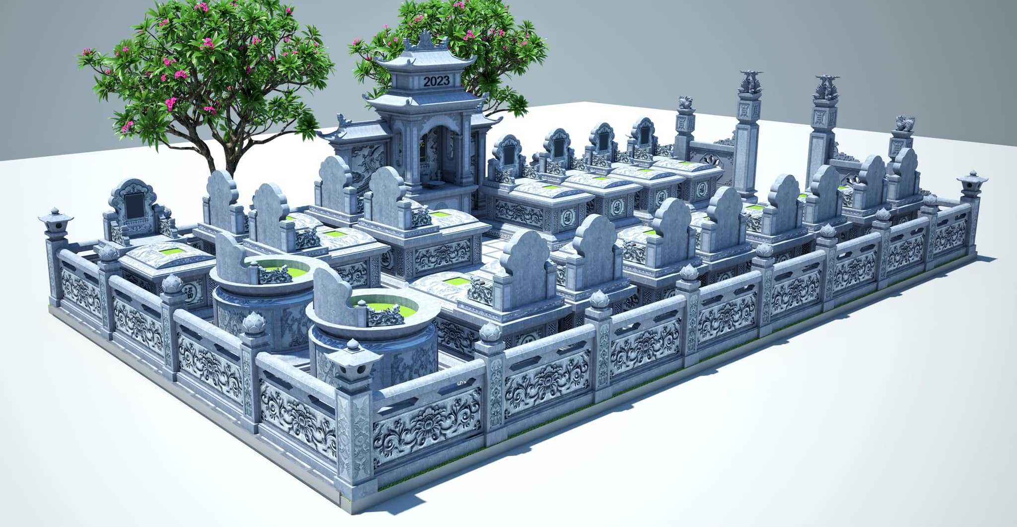 Phối cảnh khu lăng mộ - PC7